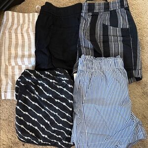 Old Navy women’s Shorts in Black, Blue, Cream, and Tan